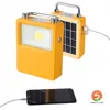 Portable LED Rechargeable Work Light Solar Outdoor Work Emergency Light 10W Flood Lights for Emergency Use Camping Hiking Fishin