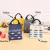 Mat Holding Bag Lunchlagring Thermos Bag Canvas Portable Lunch Bento Isolering Baggar Tjock Aluminium Folie Kantine Box DH0450