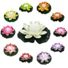Bahçe Süslemeleri Yapay Lotus Çiçek Güneş Enerjili Gece Hafif LED Enerji Tasarrufu Lotus Lamba Havuz Gölet Çeşmesi Dekorasyon için