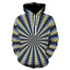 Optical Illusion Casual Printed Unisex Men/Women Hoodie Pullover Sweatshirt Spring Autumn Drawstring Full Print WE254