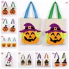 Halloween Handtasche Candy Bag Organizer Tasche Schwarze Katze Kürbis Gedruckt Geschenk Tasche Kind Halloween Sack Taschen Party Supplies VT0562