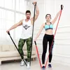 Bandes de résistance Couvertures en tissu Workout Fitness Corssfit Excerise Yoga Pull Corde Tube Bande de résistance avec poignées rembourrées