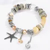 Wholesale- luxury designer jewelry women bracelets natural stone beads charm sea serials Bracelet iced out bracelet NE1103