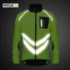 Veste de cyclisme WOSAWE réfléchissant coupe-vent hommes respirant vtt route VTT gilet sans manches sécurité sport coupe-vent costume