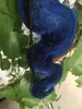 Fasci di capelli peruviani Body Wave Blue Ombre Tessuto bicolore nero e blu non trattato