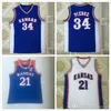 Kansas Jayhawks Wilt Chamberlain Jersey Men College Joel Embiid 21 Paul Pierce 34 Andrew Wiggins University Blue White Basketball Jersey