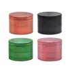 Metal Smoking Herb Grinder With Large Space 63MM 4 Piece Sharp Teeth Aircraft Aluminum Tobacco Grinder Accessories Can Customize Own Logo