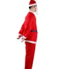 Erwachsene Weihnachtsmann Kleidung Set Plüsch Weihnachten Kostüm Männer Weihnachten Hut Bär Gürtel Sets Weihnachten Cosplay Kleidung Dekorationen GGA2530