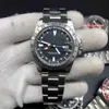 BOUTIKE HERRENS HÄRSWATCH RETRO Silver Silver Rostfritt stålklocka Multifunktionsklocka Black Face Automatiska mekaniska klockor311h