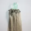 الحلقات الدقيقة الطبيعية اللون الأسود جسم الموجة الدقيقة حلقة الشعر البشرية امتدادات 200Gr Brazilian Ring Hair 200s