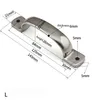 Une pièce en acier inoxydable arc poignée de porte armoire industrielle équipement lourd bouton châssis armoire tirer boîte à outils matériel