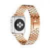 Bracelet de luxe pour IWatch Ultra 49mm 41mm 45mm 40mm 44mm Bracelets en acier inoxydable Apple Watch Band 38mm 42mm Series 8 7 6 SE 5 4 3 2 1 Bracelet de montre en métal