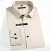미세 탄력성이없는 비열한 남성 드레스 셔츠 긴 슬리브 플러스 크기 형식 신랑웨어 비즈니스 남성 작업 사무실 셔츠