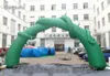 Arco inflable cubierto de enredaderas de 10 m de ancho, verde, planta de soplado, arco de árbol para eventos al aire libre