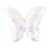 Chirldren Cute Butterfly Design Fashion Scale Paillettes Fiocco per capelli Forcelle per donna Clip per capelli per ragazze Accessori per copricapo per bambini 6 colori
