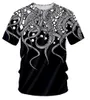 Yeni Moda Tentacle Ahtapot O Boyun T-Shirt Büyük Boy Eğlence 3D Baskı Kişilik Gevşek Fitness Egzersiz Tee Gömlek DBX08