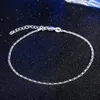 Haute qualité femmes or argent plaqué porte-clés cheville Bracelet de cheville pour dames Sexy pieds nus sandale plage pied bijoux