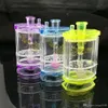 Double acrylic hookah Wholesale Glass bongs Oil Burner Glass Water Pipes Oil Rigs Smoking Free