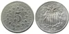 US A Set OF (1866 -1883) 20ST Five Cents Nickel Copy Coins Medel Craft Promotion Billig Fabrikspris trevligt hem Tillbehör