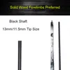 Biljard Cues 2021 Ankomst Poiner Black Maple Shaft Pool Cue Stick 13mm 11 5mm Tips Size Läderhandtag Blue Grey Colors130e