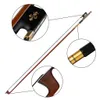 NAOMI 44 Violin Bow Brazilwood Bow WEbony Black Horsehair Sheep Leather Warp Bow Well Balance4137879