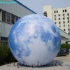 2m 3m Party Ballons Hing Beleuchtung Aufblasbarer Ballon Aufblasbarer Mond Druck Planet zur Dekoration