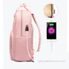 2019 Fashion Sacs à dos Femme13.3 14inch Sac à dos pour ordinateur portable avec chargeur USB Chargeur Femme Back Pack Sacs Sacs d'école pour adolescentes1