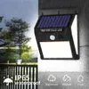 Em estoque 140 LEDs Luz solar 3 modos IP65 IP65 LED Solar Lâmpada PIR Sensor de movimento LED LED LUZ DO CAMINHO DE PARTE DE PARTE DE WALL