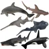 Simulation Marine Animals Model Toy Decorative Props Fish Shark Crab Marine Organisms Models Ornaments Decorations Kids Learning Educational Toys