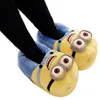 Hot Sale-er Man Despicable Me Minions Indoor Slippers Plush Stuffed Funny Slippers Flock Cosplay House Shoes Adult