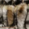 40 سم/16 "Long Fox Fox Fur Tail Keychian Cosplay Toys Car Phone Handbag Charm Tassels