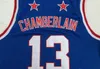 # 13 Wilt Chamberlain Harlem Globetrotters Günstige Hochschule Basketball Jersey Vintage blau Wilt Chamberlain Basketball Sporthemd