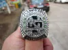 2016 North Dakota Fighting Hawks Ice Hockey Championship Ring Sier Color Souvenir Men Fan Gift 2019 Wholesale Drop Shipping