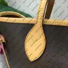 Bolsa feminina de couro de vaca genuína bolsa de compras bolsa de luxo designer de lona com estampa de flores bolsa de viagem com cheque de flor PM MM GM tamanho 3