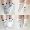 14 Styles bébé mode coton chaussettes nouveau-né infantile enfants plancher antidérapant chaussettes filles garçons asymétrique dessin animé animal chaussettes M361