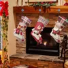 Noel Çorap Santa Kardan Adam geyiği Noel Karakter Hediye Şeker Çanta Noel Süsleri Parti Aksesuar JK1910 Asma