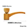 Hornet Mini Draagbare Bent Type Roken Kruid Pijp 86mm Houten Herb Pijp Handgemaakte Natuurlijke Houten Pijp