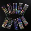 4*20cm/Roll Holographic Nail Foil stickers Flame Dandelion Panda Bamboo Holo Transfer Decals