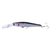 HENGJIA 80 stks/partij 12.5 cm 14g Minnow plastic Harde lokken 3D ogen Kunstmatige Visgerei met dreg 4 # haak