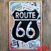 ROUTE 66 жестяная вывеска металлическая пластина железная картина детская комната настенный бар кофе домашний художественный ремесленный декор 30x20 см JK2006XB1373605