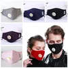 PM2.5 Respirator z zaworem oddychającym Solid non Jednorazowe maski usta Produkty ochronne Unisex Zmywalne maski do twarzy kurzu CCA12013