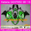 Kit voor Suzuki Katana GSX650F GSXF 650 GSXF-650 08 09 10 11 12 13 14 14HM.1 GSXF650 2008 2009 2010 2011 2012 2013 2014 Varkende Top All Black