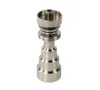 Accessori per fumatori 10mm / 14mm / 18mm Set di strumenti per unghie in titanio regolabili Bong in vetro Domeless GR2 con tappo in carb Dabber Slicone Jar Container