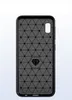 Carbon Fiber Texture Slim Armor Borstat TPU Fallskydd För Samsung Galaxy A10S A20S A10E Wide4 A50S A90 A90 5G M30S 100PCS