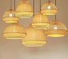 Hand Knitted Bamboo Pendant Lamp Wood Patchwork Suspension Light Restaurant Hotel Cafe Dining Room Bedroom MYY