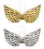 Angel Fairy Wings Dress Up Wing Halloween Wedding Birthday Party Costume Accessories Background Decor Gold Silver Fancy Dress event favos