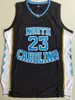Genähtes Jugend-North Carolina Tar Heels 23 Michael Jordan NCAA College-Basketball-Trikot, doppelt genähter Name und Nummer, schneller Versand