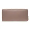 Nueva cartera larga de pu para mujer versión coreana hit color zipper clutch wallet multi card storage card bag272n