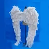 Hight Quality Luksusowe Strusie Feather Angel Wings White Fairy Wings Piękne Ślubne Grand Event Deco Rekwizyty Darmowa Wysyłka