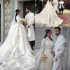 2020 robe de bal arabe musulman robes de mariée dentelle broderie manches longues mariée robes de mariée Vestido de novia